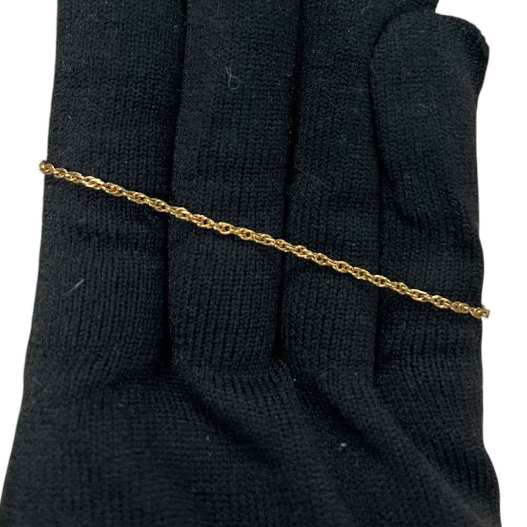 YVES SAINT LAURENT K18 Gold YSL Logo Chain Bracelet Gold Gold Hardware | Authentic Pre-Owned Luxury
