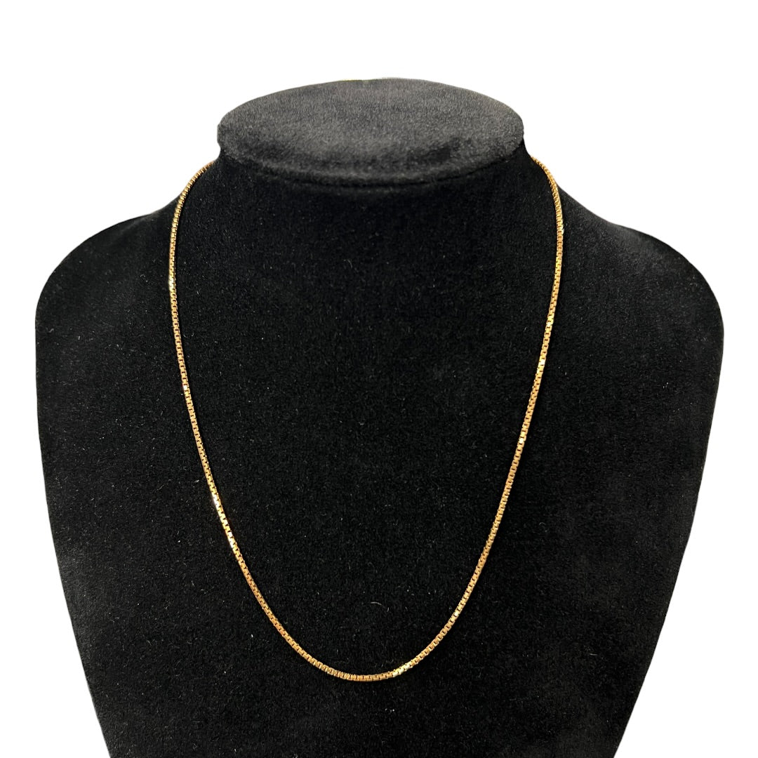 UNBRANDED Accessory K18 Gold Necklace Gold Gold-tone Metal | Authentic Pre-Owned Luxury