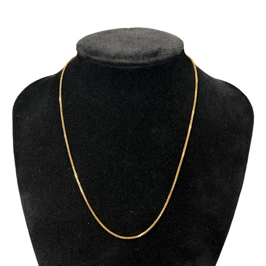 UNBRANDED Accessory K18 Gold Necklace Gold Gold-tone Metal | Authentic Pre-Owned Luxury