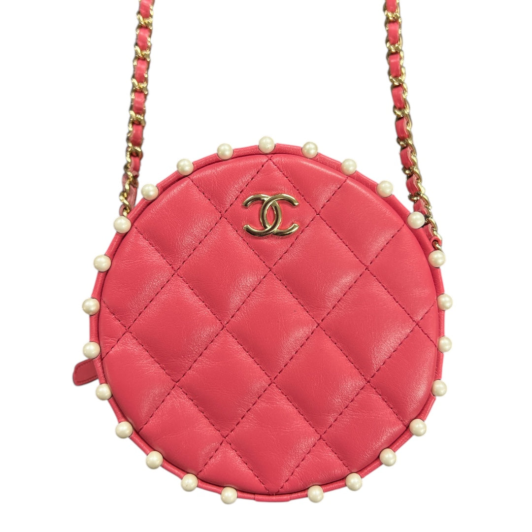 CHANEL Round Pearl Chain Shoulder Bag | Authentic Pre-Owned Luxury