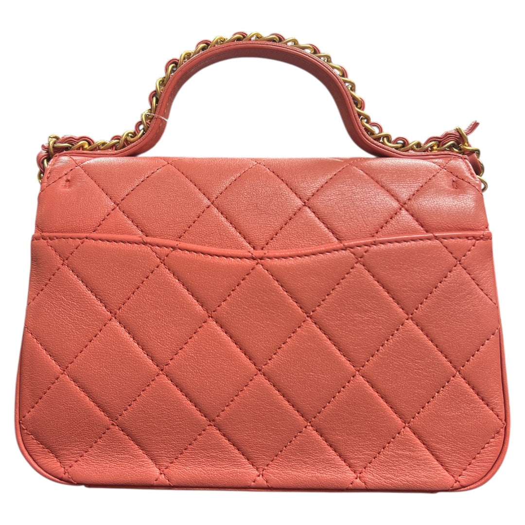 CHANEL Matelassé Top Handle Shoulder Bag | Authentic Pre-Owned Luxury