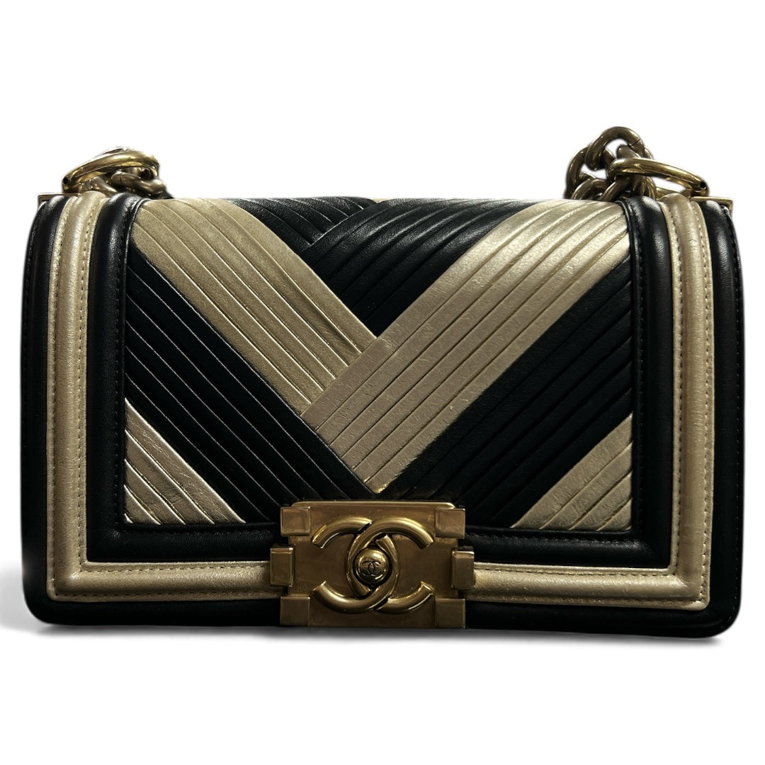CHANEL Chain Shoulder Bag Black/Gold | Authentic Pre-Owned Luxury