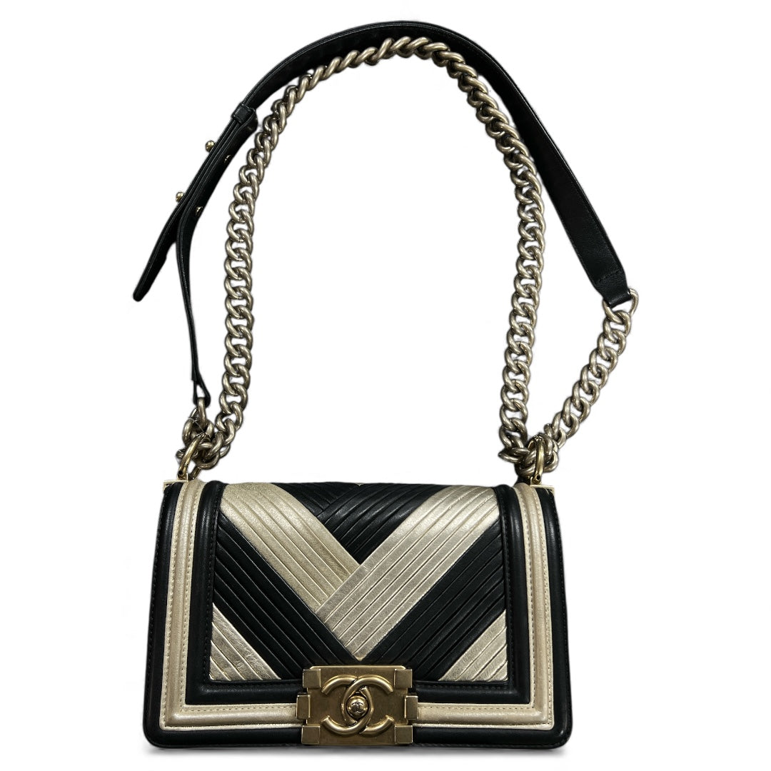 CHANEL Chain Shoulder Bag Black/Gold | Authentic Pre-Owned Luxury