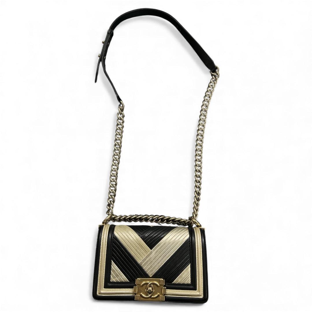 CHANEL Chain Shoulder Bag Black/Gold | Authentic Pre-Owned Luxury