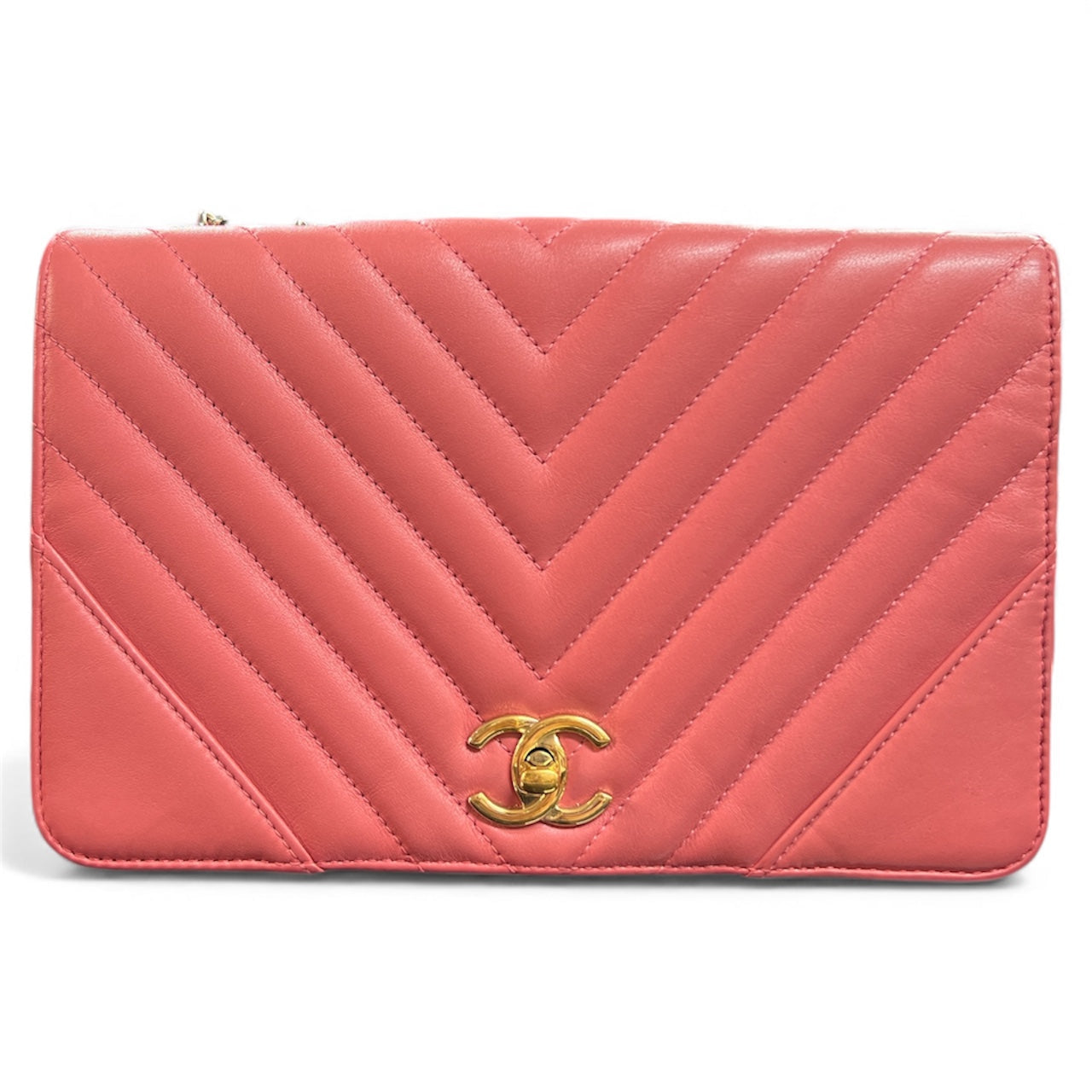 CHANEL Coral Pink Shoulder Bag | Authentic Pre-Owned Luxury