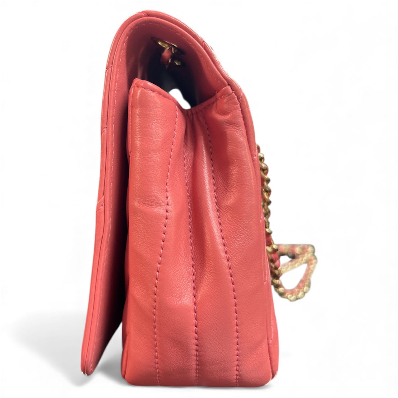 CHANEL Coral Pink Shoulder Bag | Authentic Pre-Owned Luxury