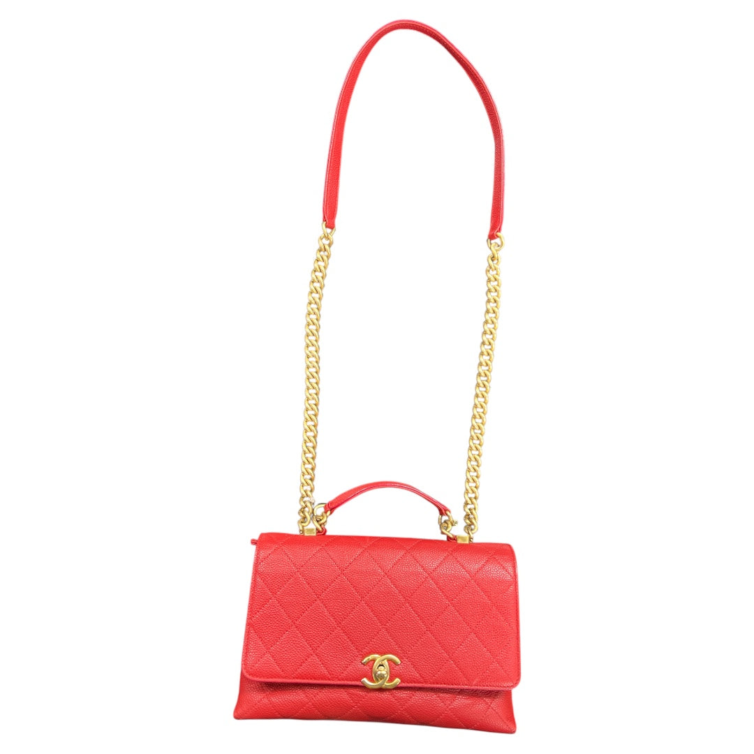 CHANEL Red Caviar Skin Shoulder Bag | Authentic Pre-Owned Luxury