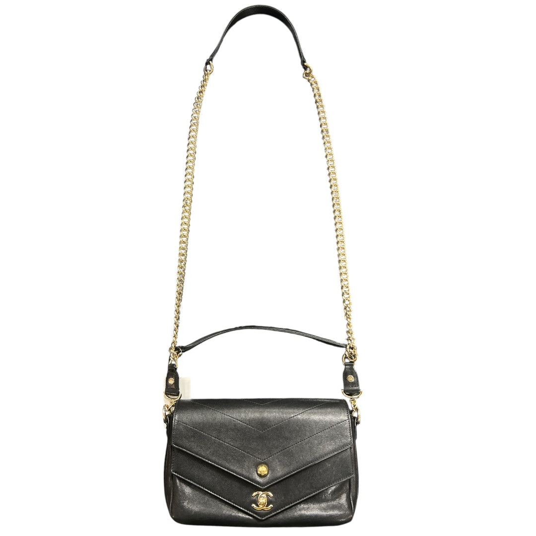 CHANEL Black 2-Way Shoulder Handbag | Authentic Pre-Owned Luxury