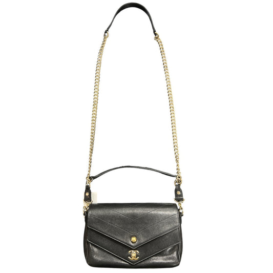CHANEL Black 2-Way Shoulder Handbag | Authentic Pre-Owned Luxury