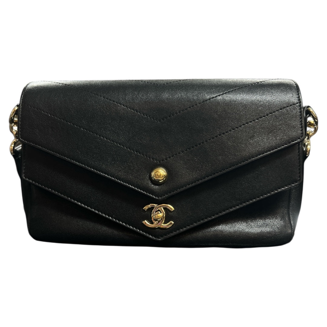 CHANEL Black 2-Way Shoulder Handbag | Authentic Pre-Owned Luxury