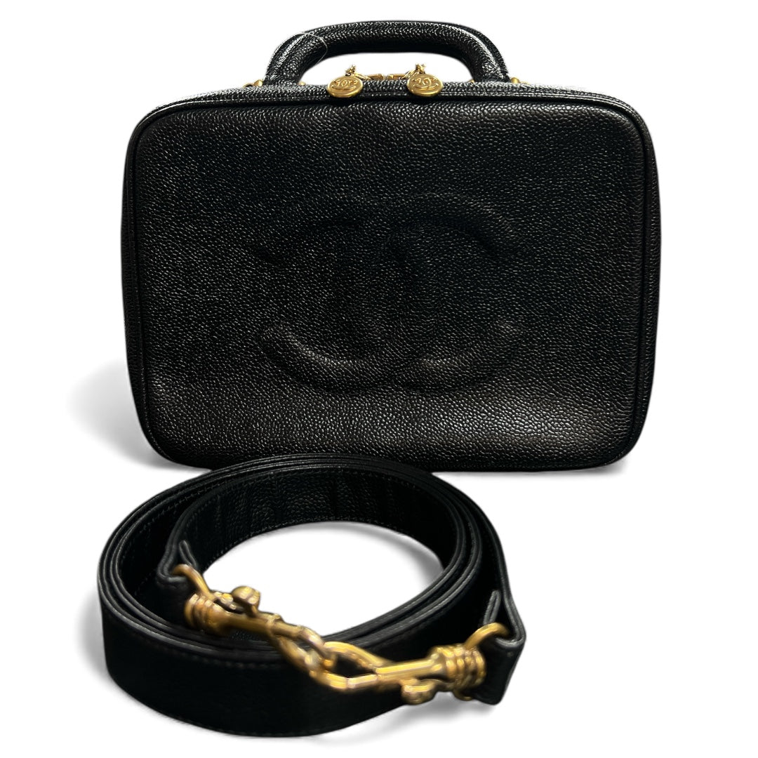 CHANEL Black Vanity 2-Way Shoulder Handbag | Authentic Pre-Owned Luxury