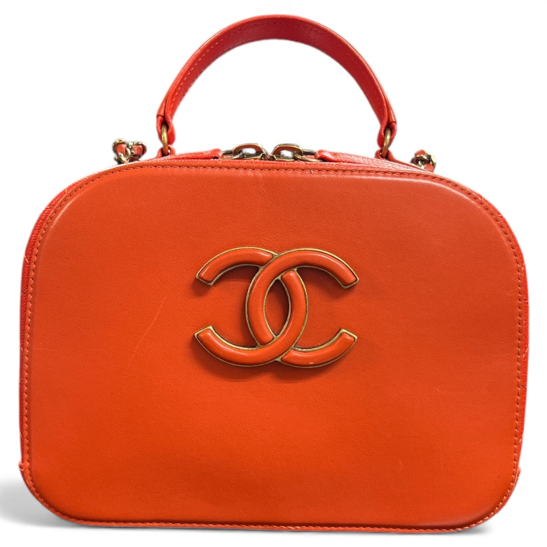 CHANEL Orange 2-Way Shoulder Handbag | Authentic Pre-Owned Luxury