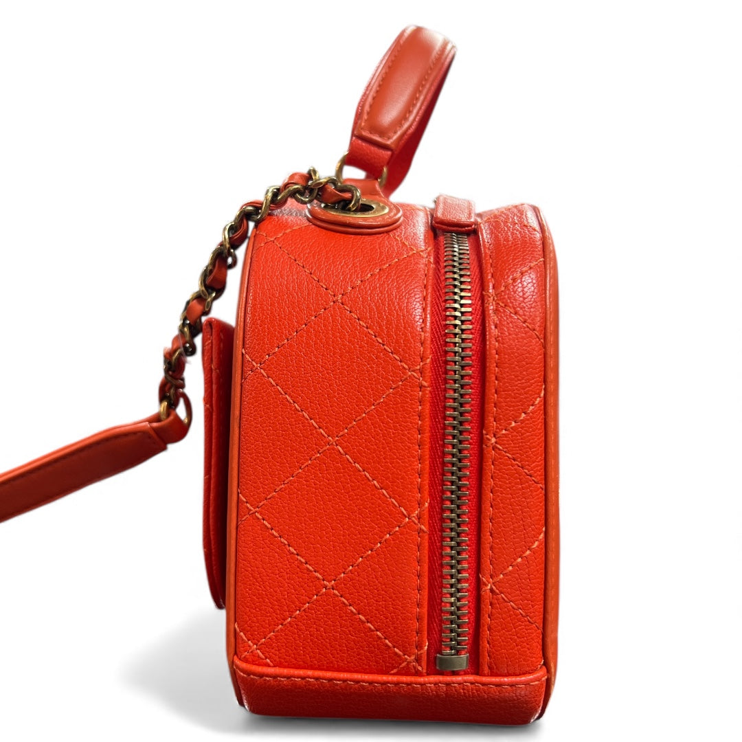 CHANEL Orange 2-Way Shoulder Handbag | Authentic Pre-Owned Luxury