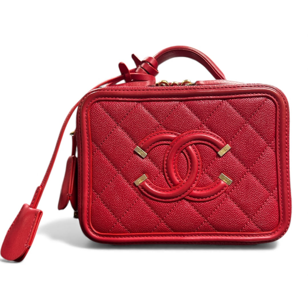 CHANEL Matelassé 2-Way Mini Vanity Bag | Authentic Pre-Owned Luxury