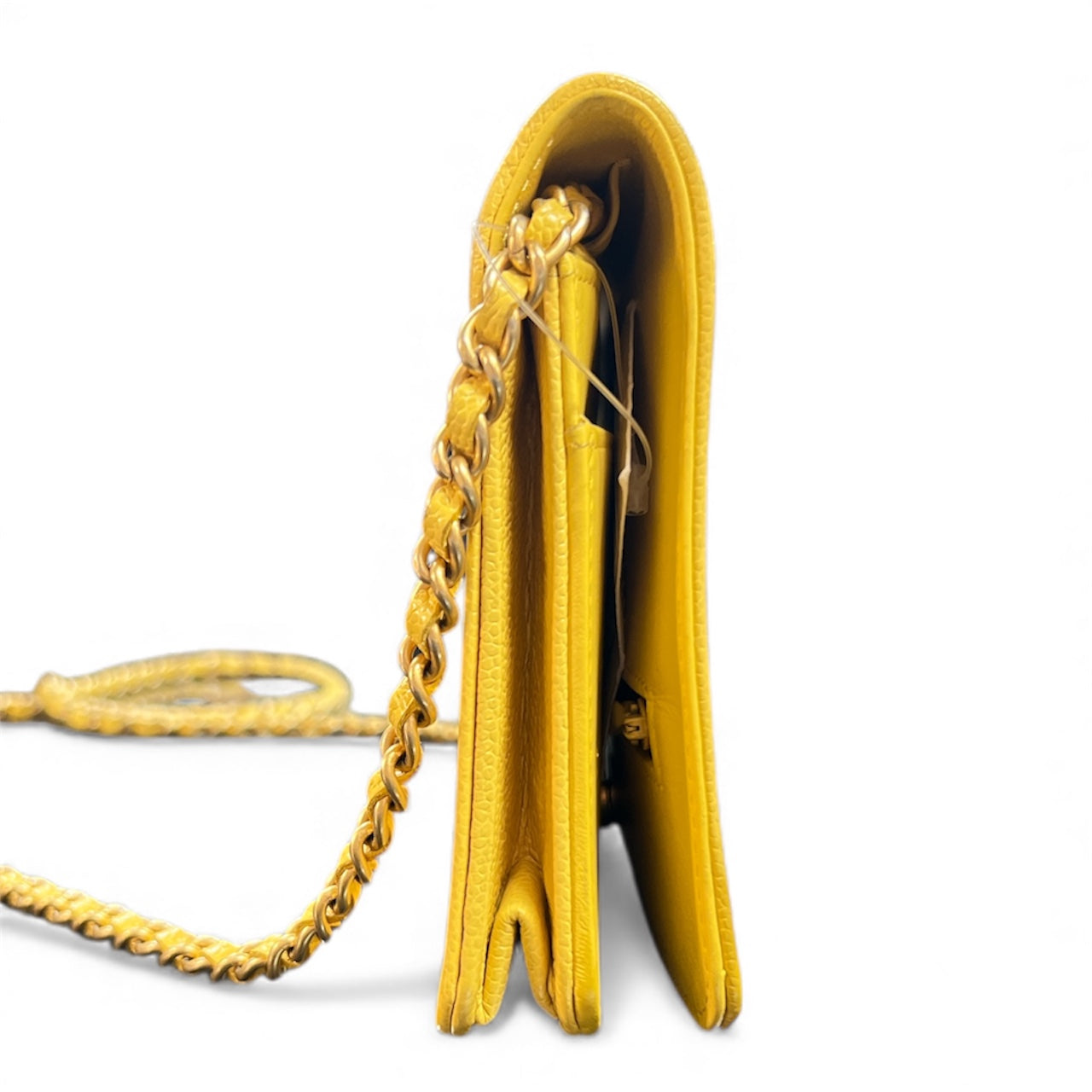 CHANEL Boy Chanel Yellow Chain Wallet Bag | Authentic Pre-Owned Luxury