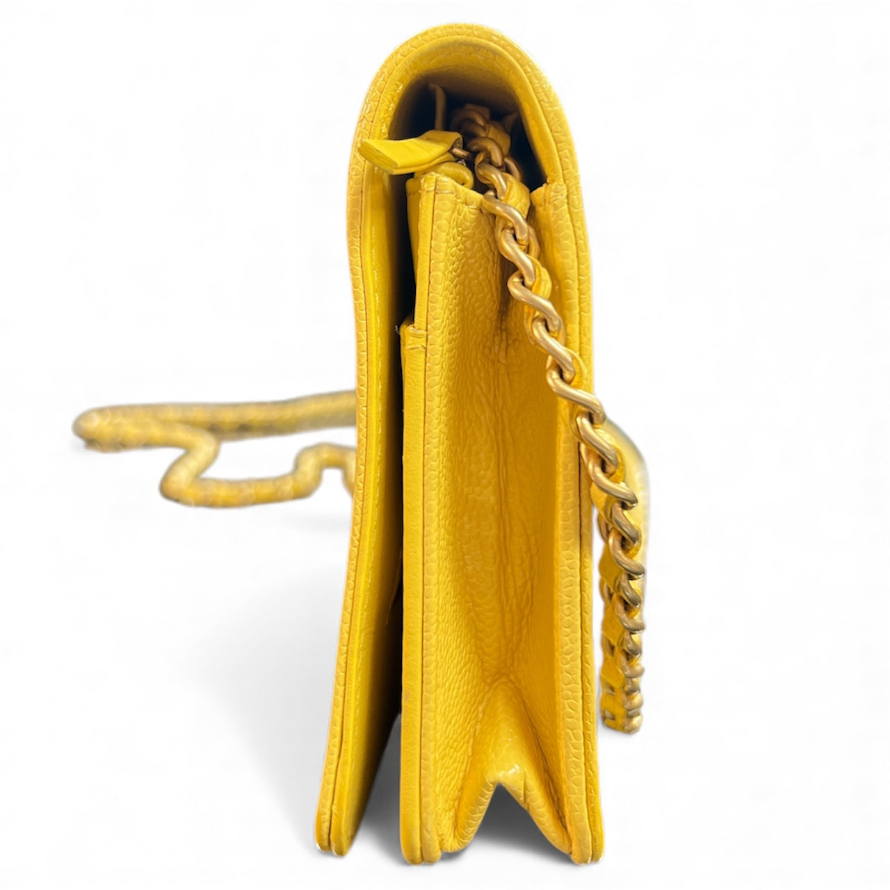 CHANEL Boy Chanel Yellow Chain Wallet Bag | Authentic Pre-Owned Luxury