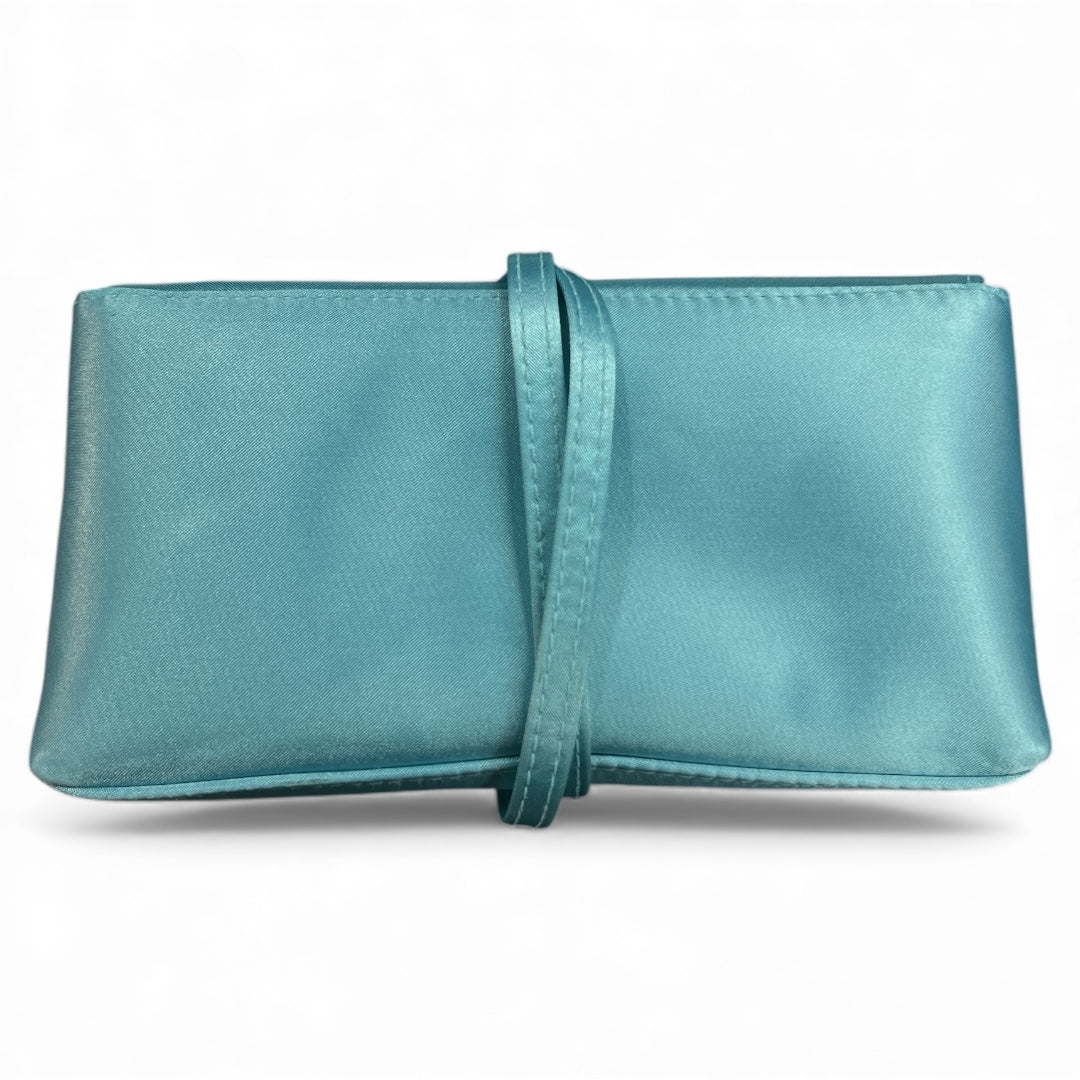BVLGARI Aqua Blue Clutch Bag or Vanity Bag | Authentic Pre-Owned Luxury