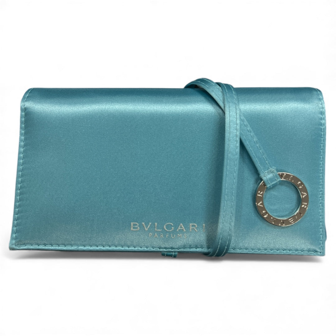 BVLGARI Aqua Blue Clutch Bag or Vanity Bag | Authentic Pre-Owned Luxury