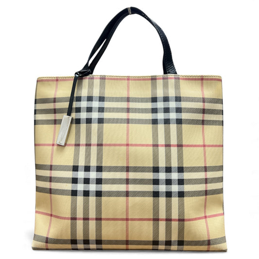 Burberry Check Pattern Tote Bag | Authentic Pre-Owned Luxury