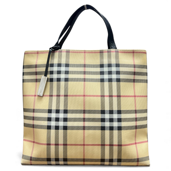 Burberry Check Pattern Tote Bag | Authentic Pre-Owned Luxury