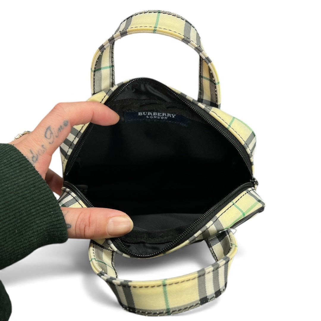 Burberry Check Pattern Handbag-Style Pouch | Authentic Pre-Owned Luxury