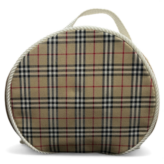 Burberry s Check Pattern Round Pouch | Authentic Pre-Owned Luxury