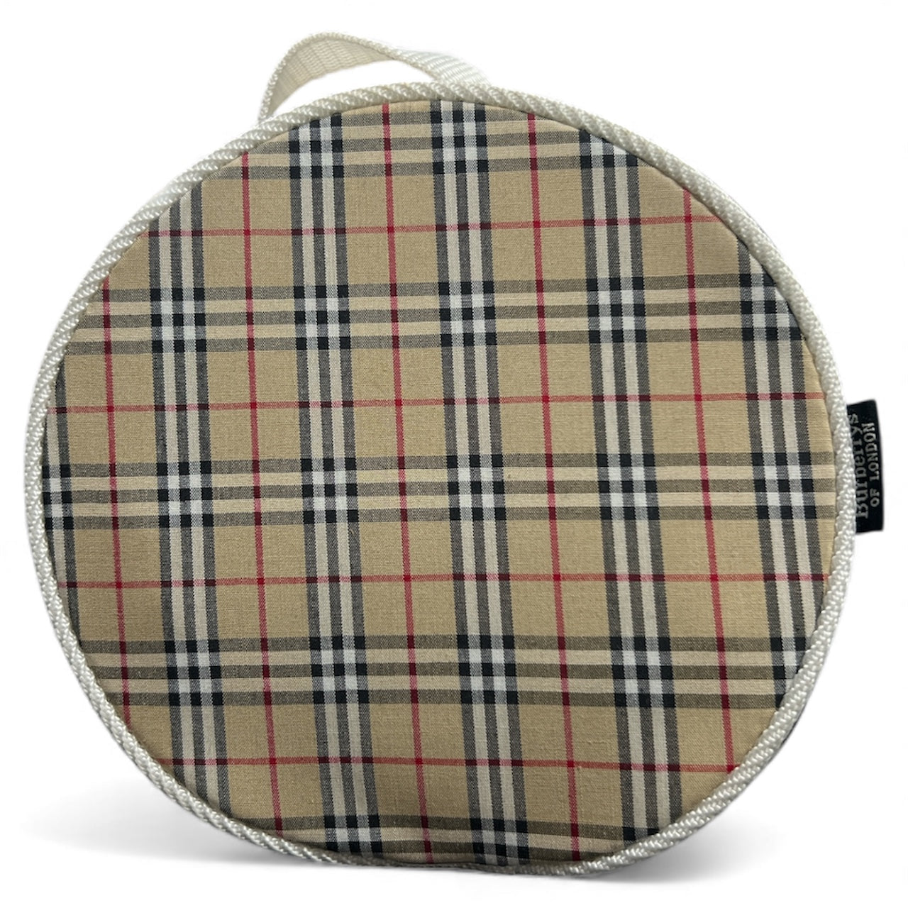 Burberry s Check Pattern Round Pouch | Authentic Pre-Owned Luxury