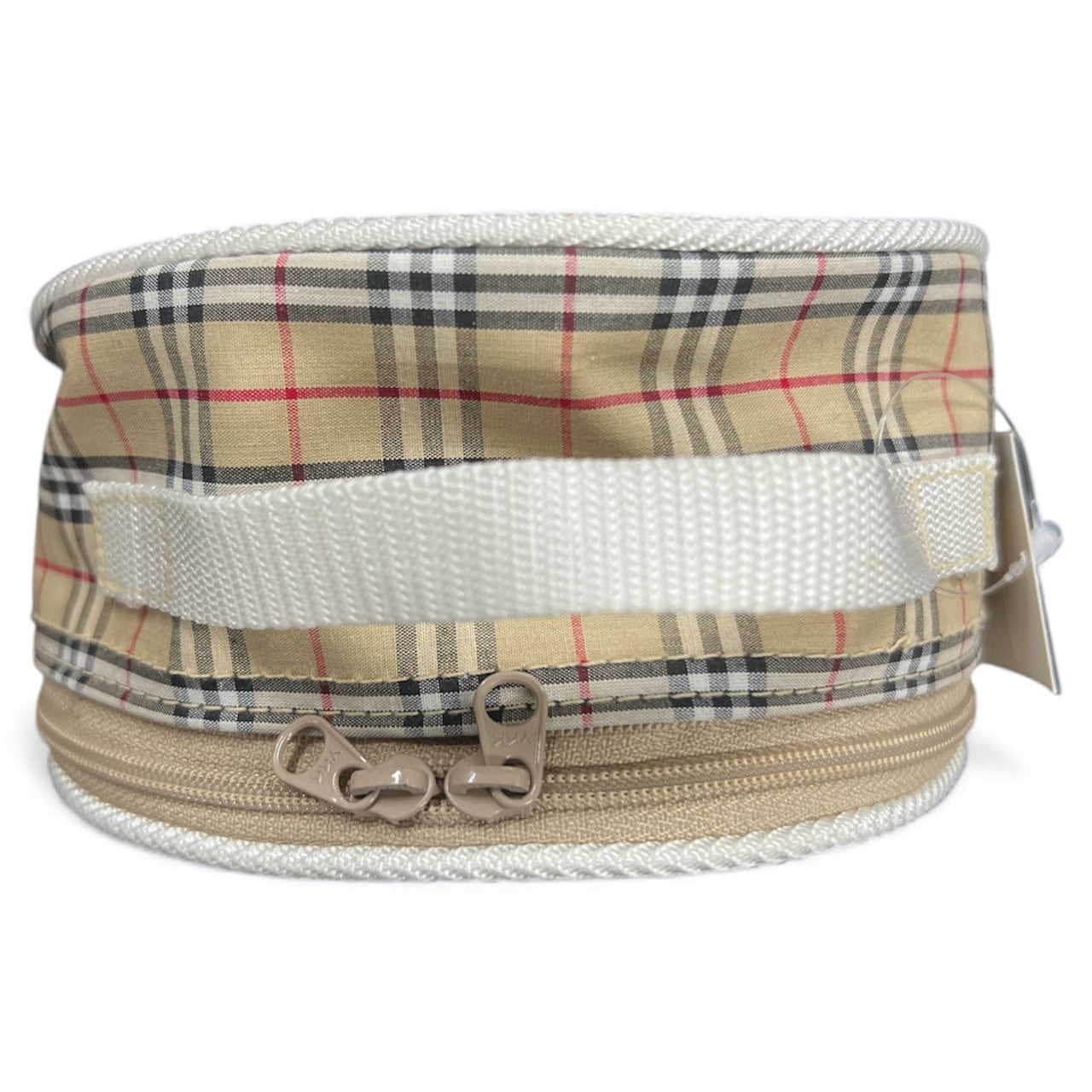 Burberry s Check Pattern Round Pouch | Authentic Pre-Owned Luxury