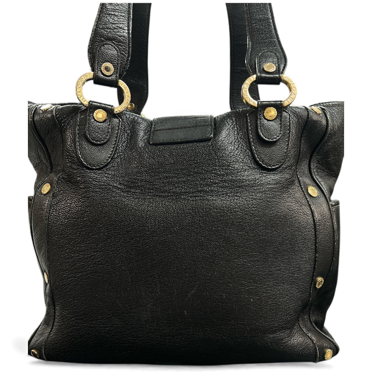 BVLGARI Black Leather Tote Bag | Authentic Pre-Owned Luxury