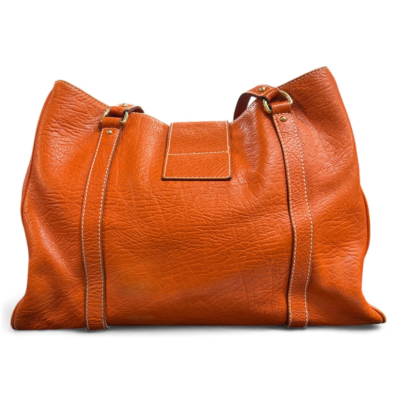 Dolce＆Gabbana Dolce & Gabbana Orange Leather Handbag | Authentic Pre-Owned Luxury