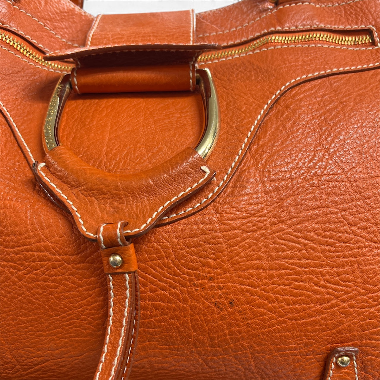 Dolce＆Gabbana Dolce & Gabbana Orange Leather Handbag | Authentic Pre-Owned Luxury