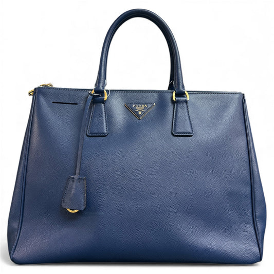 PRADA Navy Leather Business Bag | Authentic Pre-Owned Luxury
