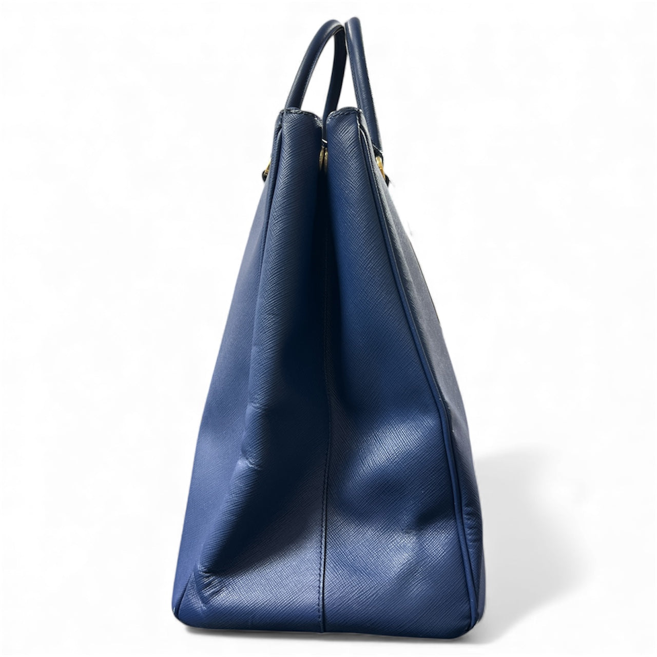 PRADA Navy Leather Tote Bag | Authentic Pre-Owned Luxury