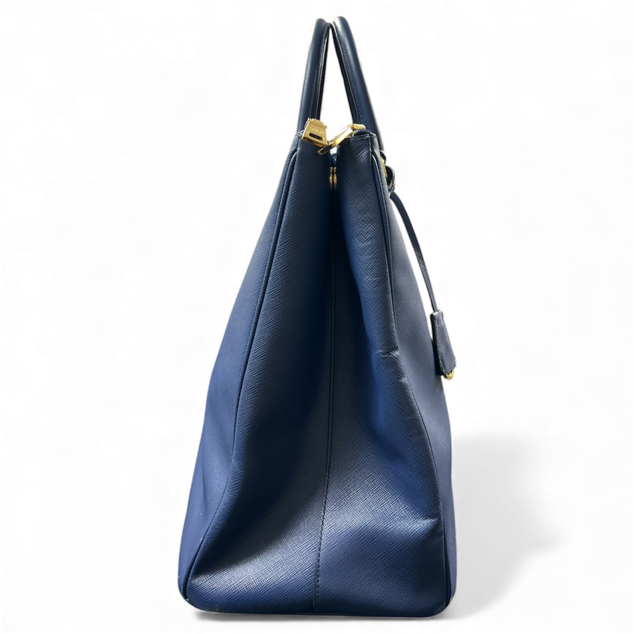 PRADA Navy Leather Tote Bag | Authentic Pre-Owned Luxury