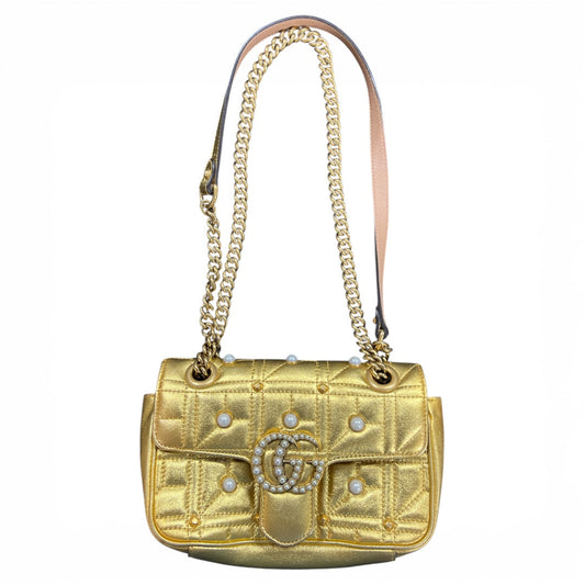 GUCCI GG Marmont Pearl x Leather | Authentic Pre-Owned Luxury