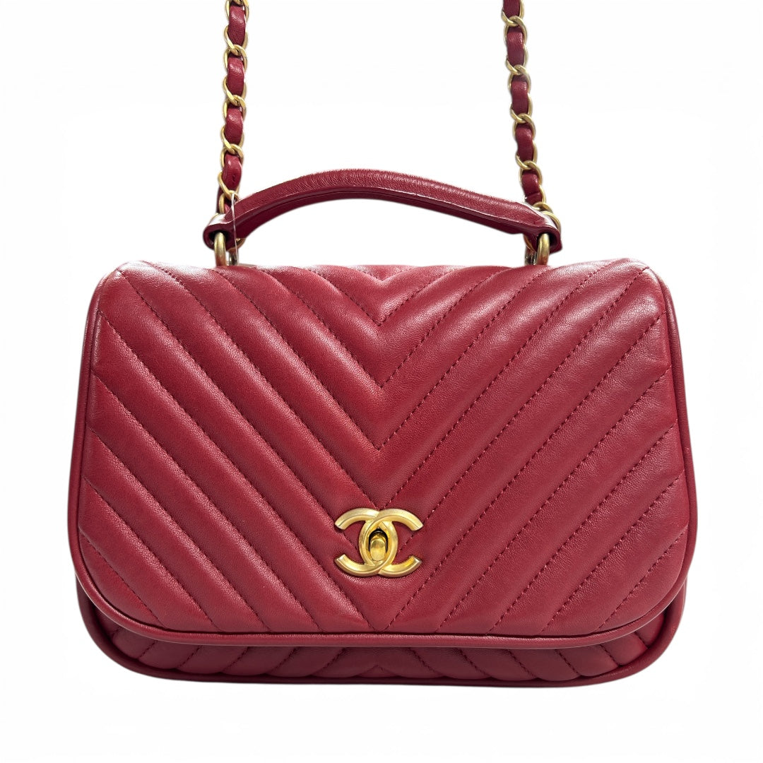 CHANEL Lambskin 2-Way Handbag | Authentic Pre-Owned Luxury