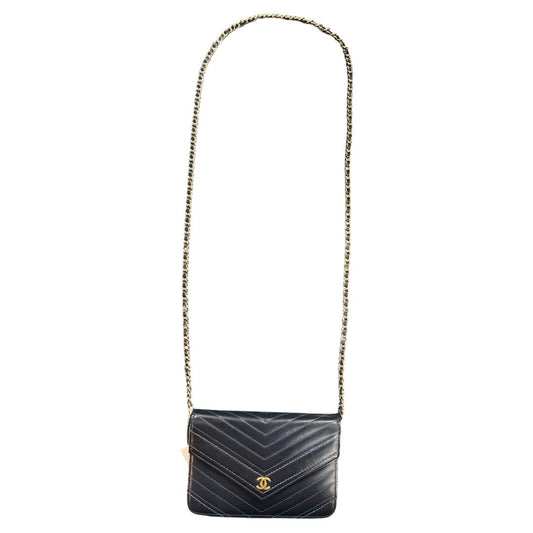 CHANEL Chevron V-Stitch Chain Shoulder Bag | Authentic Pre-Owned Luxury