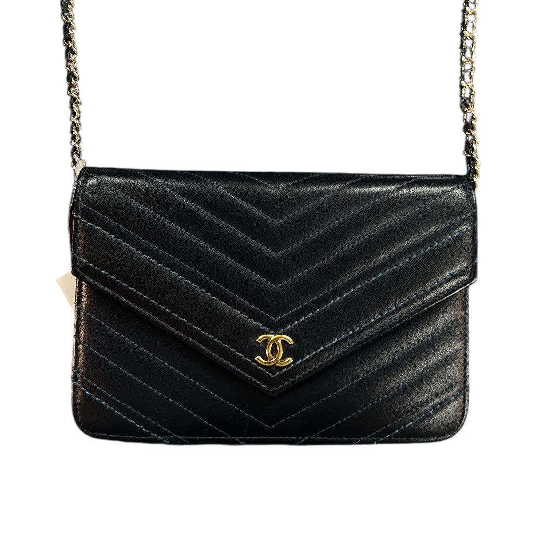 CHANEL Chevron V-Stitch Chain Shoulder Bag | Authentic Pre-Owned Luxury