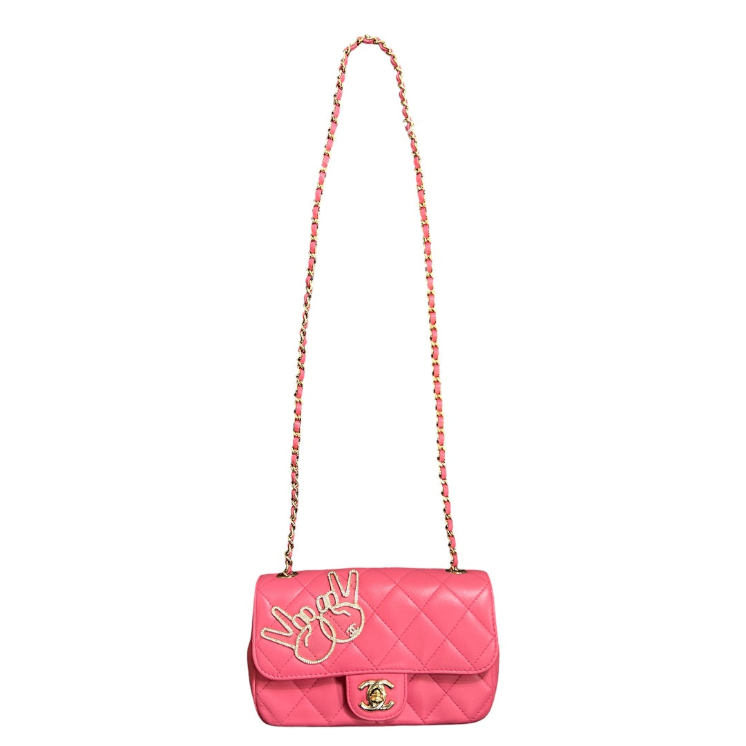 CHANEL 2017 Victory Mini Flap Shoulder Bag | Authentic Pre-Owned Luxury