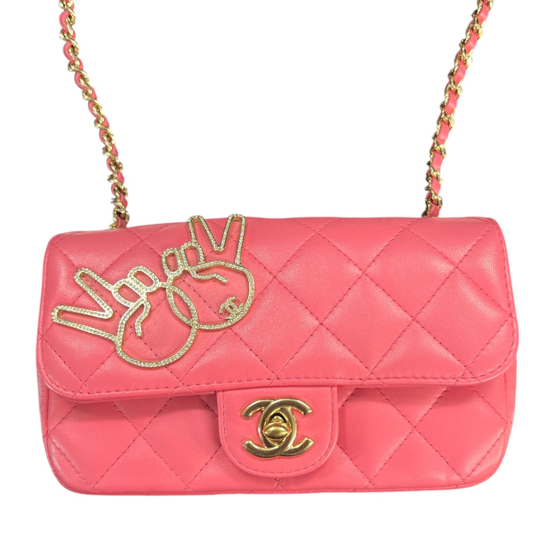 CHANEL 2017 Victory Mini Flap Shoulder Bag | Authentic Pre-Owned Luxury