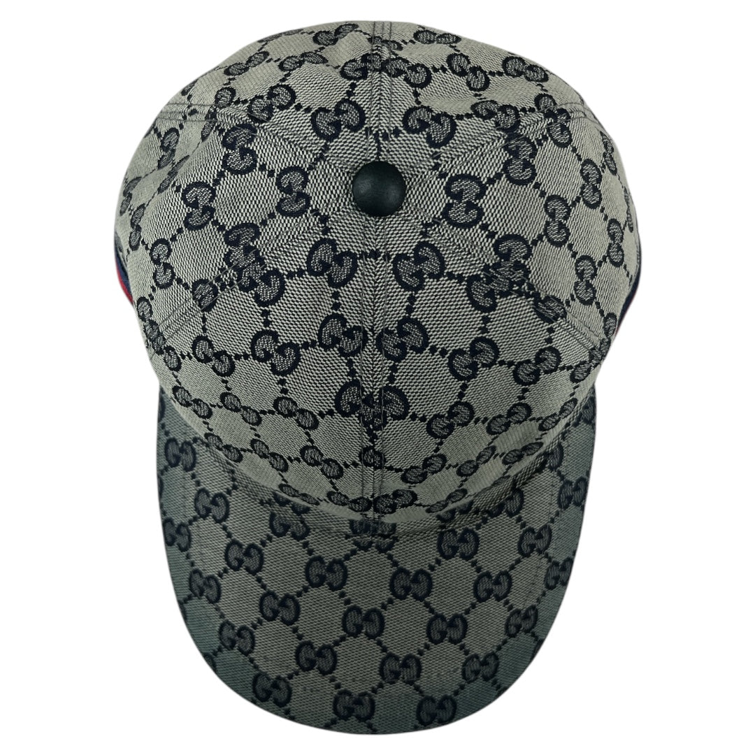 GUCCI GG Supreme Web Stripe Baseball Cap | Authentic Pre-Owned Luxury