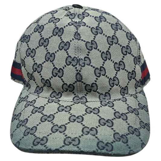 GUCCI GG Supreme Web Stripe Baseball Cap | Authentic Pre-Owned Luxury