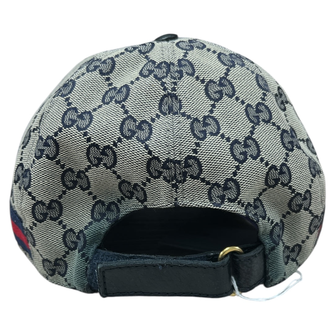 GUCCI GG Supreme Web Stripe Baseball Cap | Authentic Pre-Owned Luxury