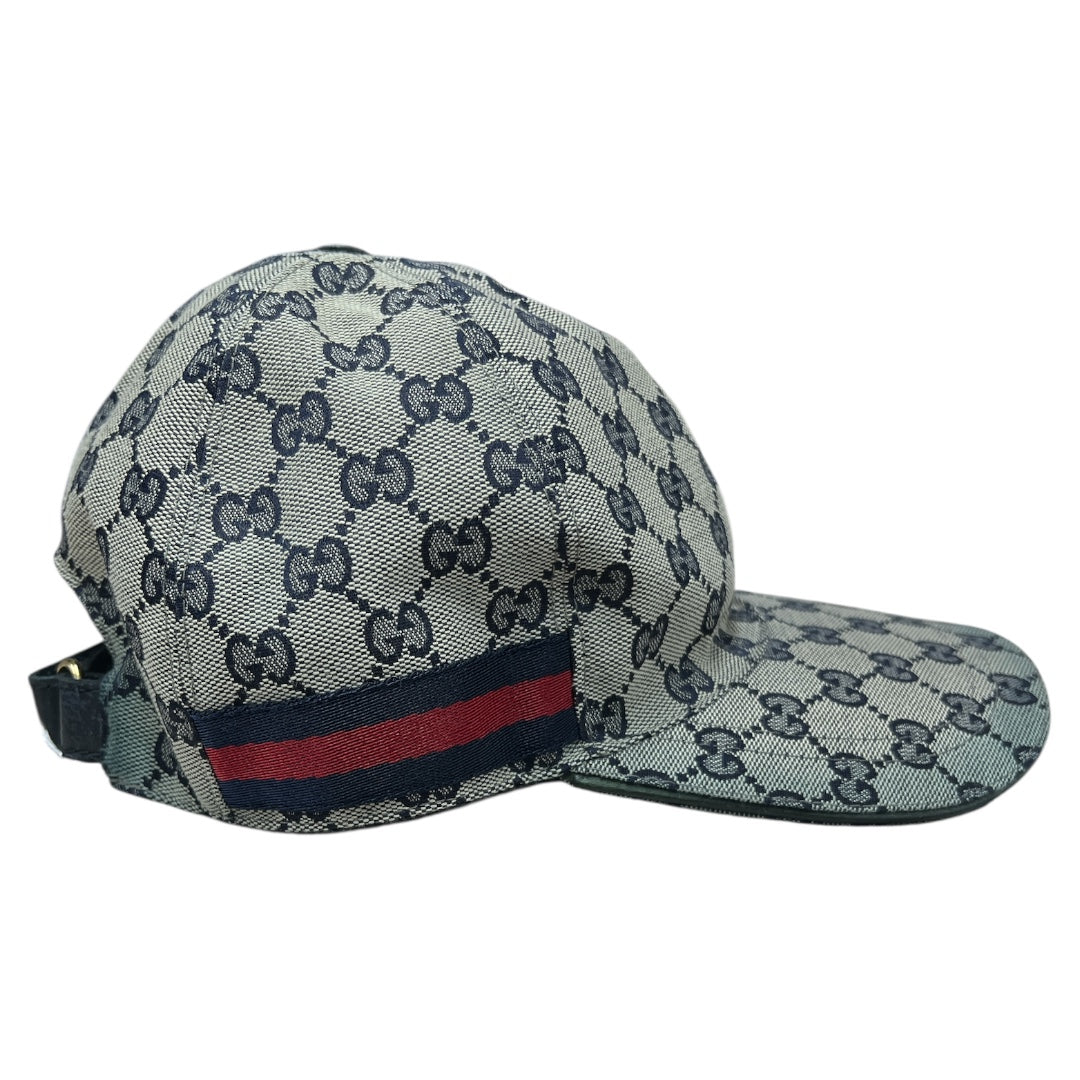 GUCCI GG Supreme Web Stripe Baseball Cap | Authentic Pre-Owned Luxury