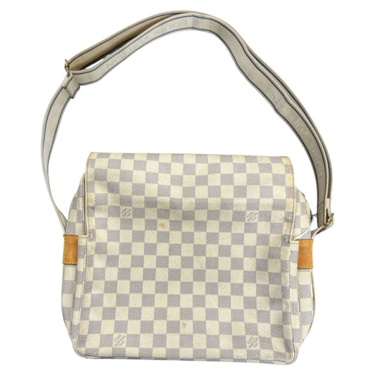 LOUIS VUITTON Damier Azur Naviglio Messenger Shoulder Bag | Authentic Pre-Owned Luxury