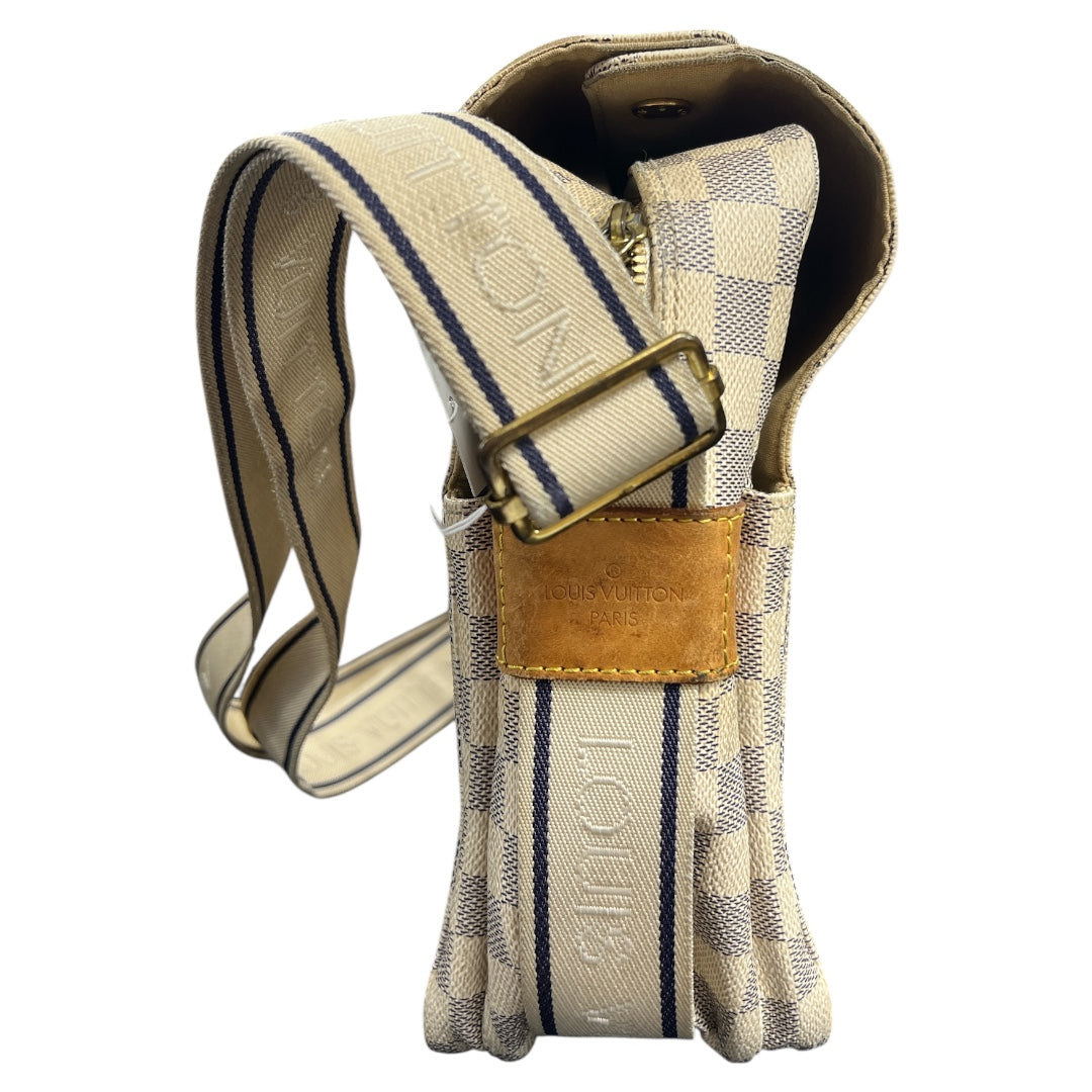 LOUIS VUITTON Damier Azur Naviglio Messenger Shoulder Bag | Authentic Pre-Owned Luxury