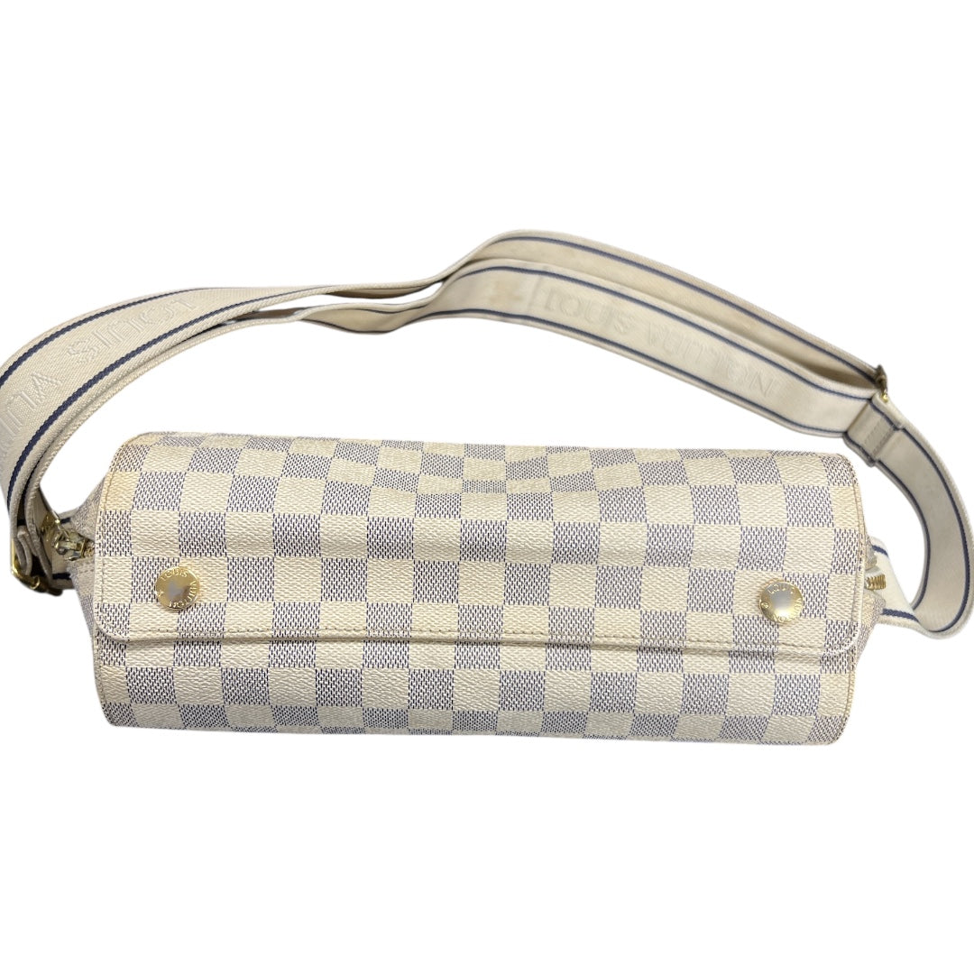 LOUIS VUITTON Damier Azur Naviglio Messenger Shoulder Bag | Authentic Pre-Owned Luxury