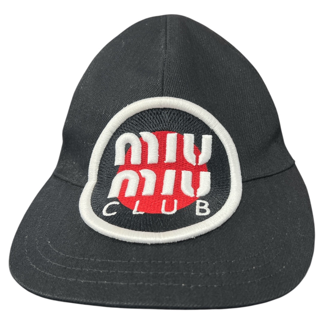 Miu Miu Club Logo Baseball Cap Black | Authentic Pre-Owned Luxury