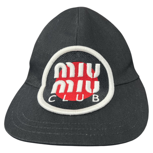 Miu Miu Club Logo Baseball Cap Black | Authentic Pre-Owned Luxury