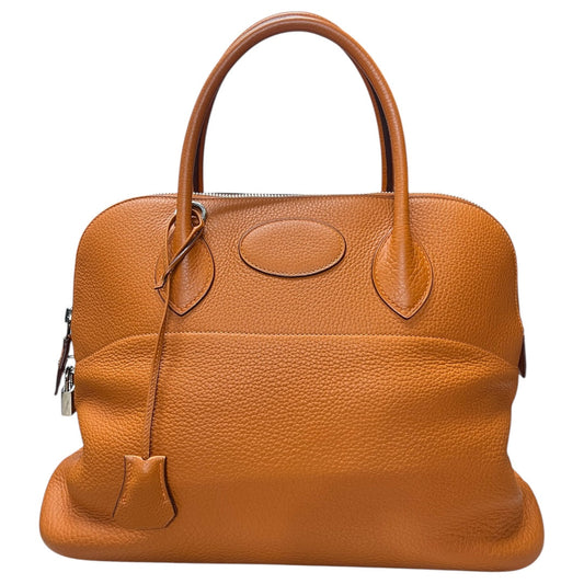 HERMES Bolide 31 Orange Taurillon Leather Gold Hardware Handbag | Authentic Pre-Owned Luxury